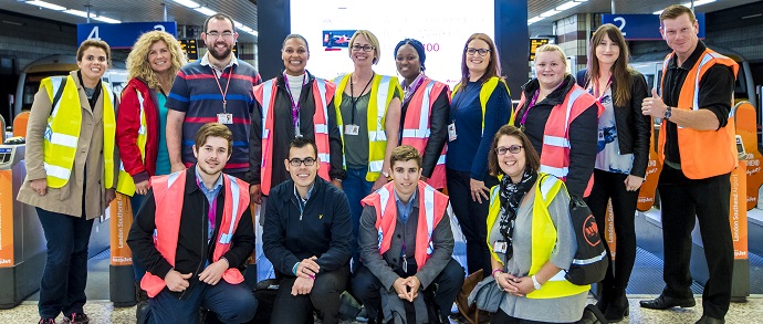 travel training team at train station